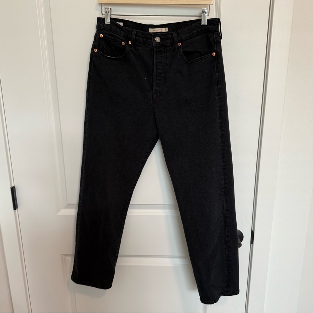 Levi’s Wedgie Straight Leg Jeans - Black Denim